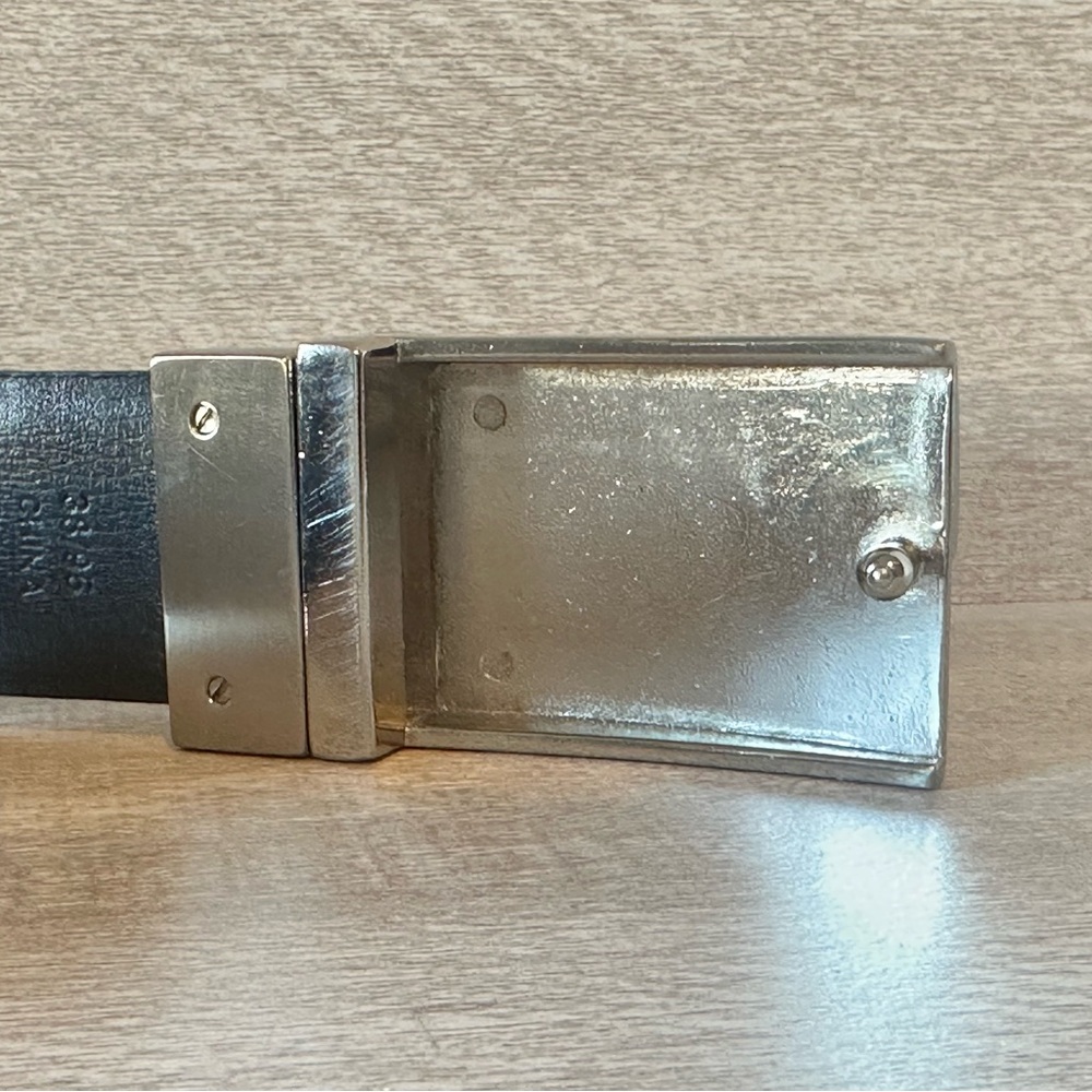Kenneth Cole Reaction 42” Black Leather Belt - Picture 3 of 6